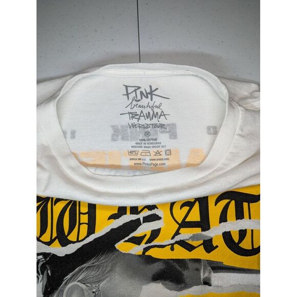 Pink Beautiful Trauma World Tour T Shirt Adult XXL 2019 Concert What‎ About Us - Picture 5 of 7
